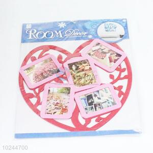 Hot sale loving heart shaped EVA wall/window sticker