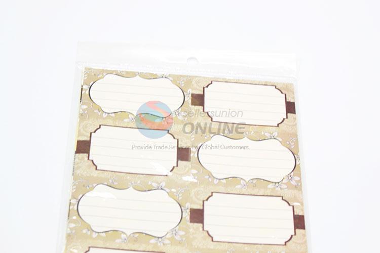 Wholesale Custom Stamping Foil Adhesive Labels Stickers for School Office