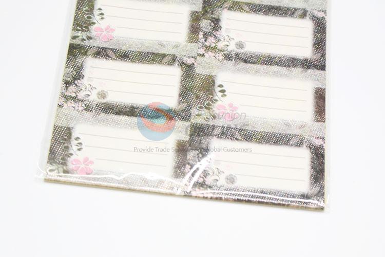 New Flower Pattern Adhesive Label Stickers