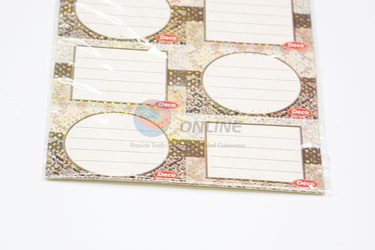 Shining Star Pattern Stamping Foil Adhesive Label Stickers