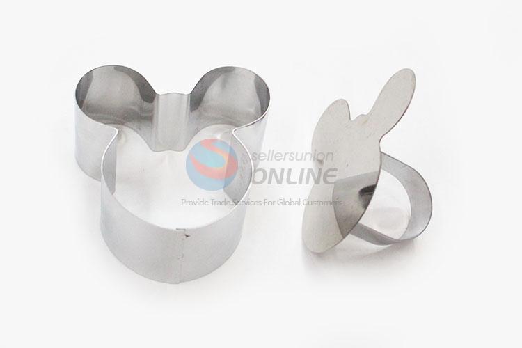 Cartoon Mouse Head Shaped Stainless Steel Cake Moulds Set/Salad Moulds Set