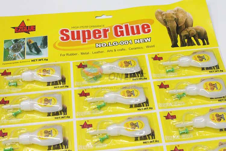 Factory Price Bottle Package Super Glue 12Pieces Blister Packing Card Glue