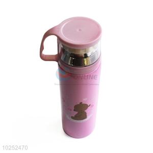 Fashion Vacuum Thermos Bottle Sports Water Bottle With Cup