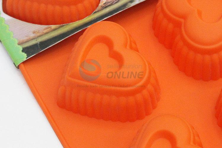 Cool high sales orange loving heart shape cake mould