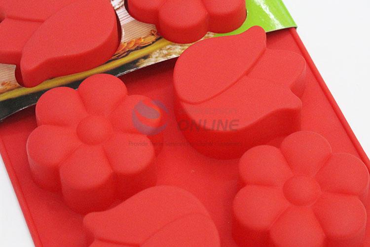 Wholesale low price red flower shape cake mould