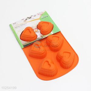 Cool high sales orange loving heart shape cake mould