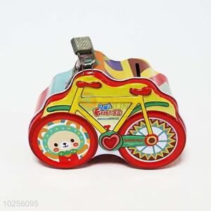 Competitive price tinplate bike shaped money box