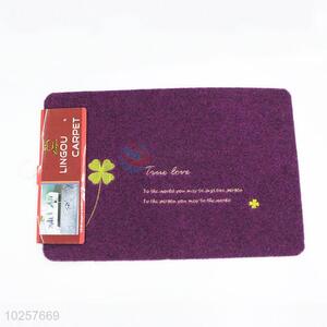 High Quality Simple Design Purple Floor Mat Non-Slip Door Mat