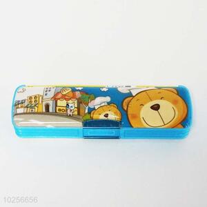 Bear Pattern School Student Plastic Pencil Box