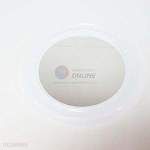 Round Design Plastic Frame Bathroom Mirror