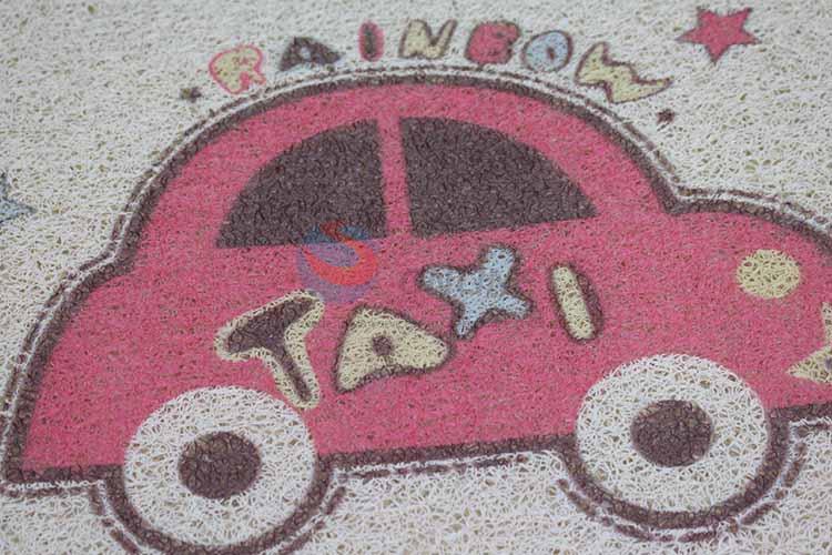 Car Pattern Decorative Non-slip Front Floor Mat/Door Mat