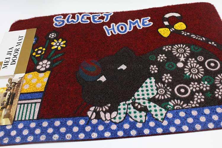 Cute Cat Pattern Decorative Non-slip Front Floor Mat/Door Mat