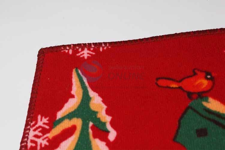 Snowman Pattern Decorative Non-slip Front Floor Mat/Rectangular Door Mat