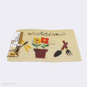 Flowrpot Pattern Decorative Non-slip Front Floor Mat/Door Mat