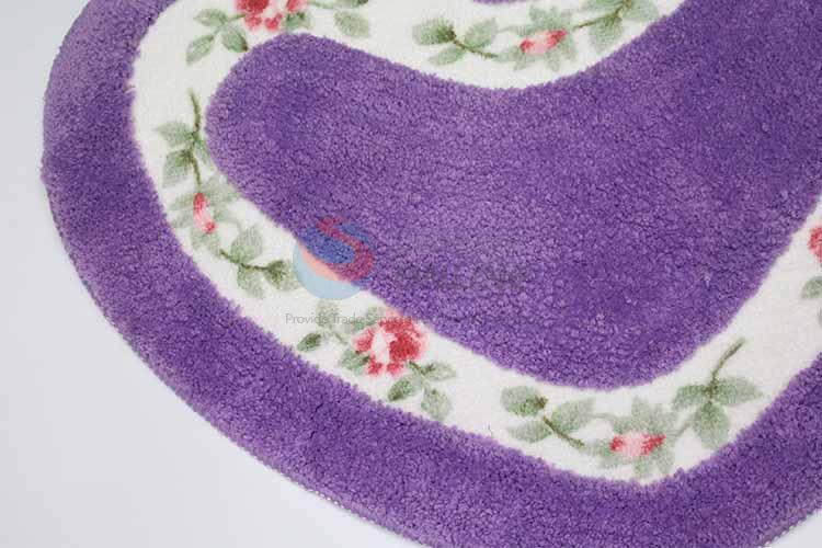 Flower Pattern Round Decorative Non-slip Front Floor Mat/Door Mat