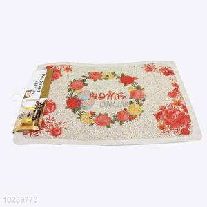 Rose Pattern Decorative Non-slip Front Floor Mat/Door Mat