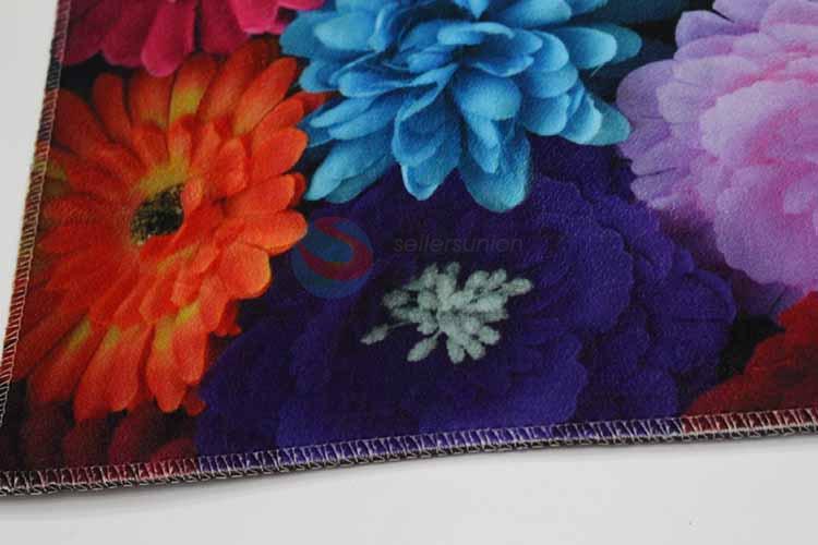 Flower Pattern Decorative Non-slip Front Floor Mat/Rectangular Door Mat