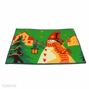 Snowman Pattern Decorative Non-slip Front Floor Mat/Rectangular Door Mat