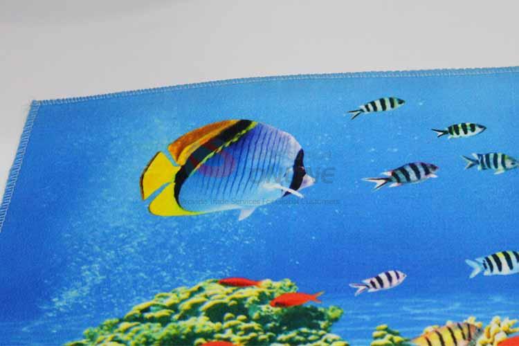 Fish Pattern Decorative Non-slip Front Floor Mat/Rectangular Door Mat