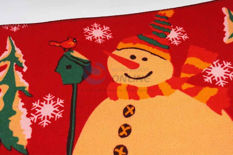 Snowman Pattern Decorative Non-slip Front Floor Mat/Rectangular Door Mat