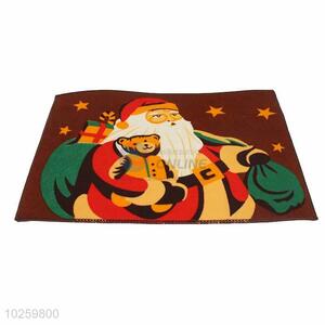 Father Christmas Pattern Decorative Non-slip Front Floor Mat/Rectangular Door Mat