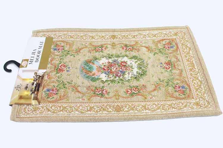 Flower Pattern Decorative Non-slip Front Floor Mat/Door Mat