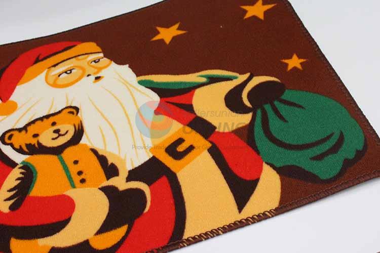 Father Christmas Pattern Decorative Non-slip Front Floor Mat/Rectangular Door Mat