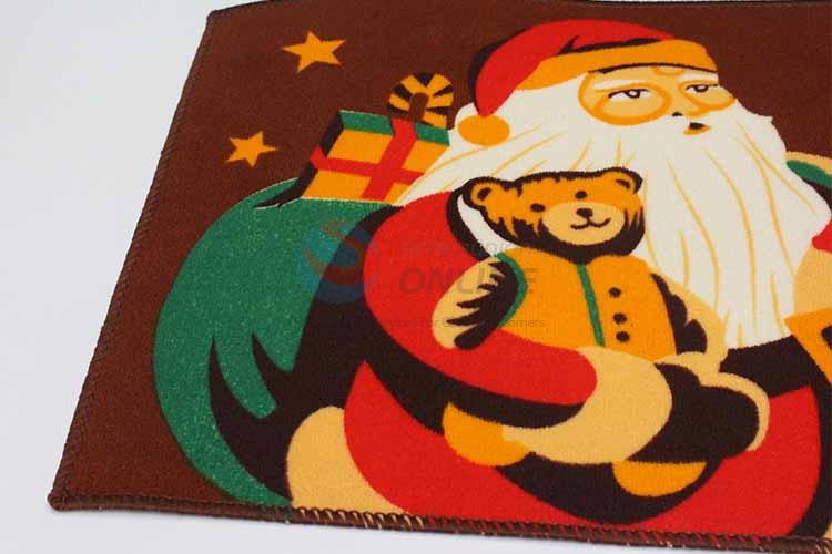 Father Christmas Pattern Decorative Non-slip Front Floor Mat/Rectangular Door Mat