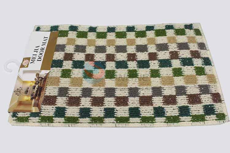 Check Pattern Decorative Non-slip Front Floor Mat/Door Mat