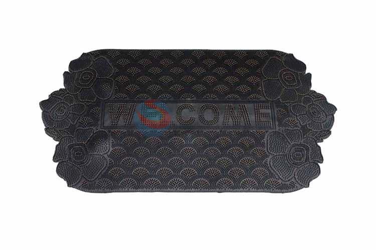 Black Decorative Non-slip Front Floor Mat/Door Mat