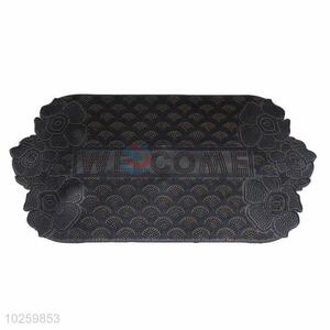 Black Decorative Non-slip Front Floor Mat/Door Mat