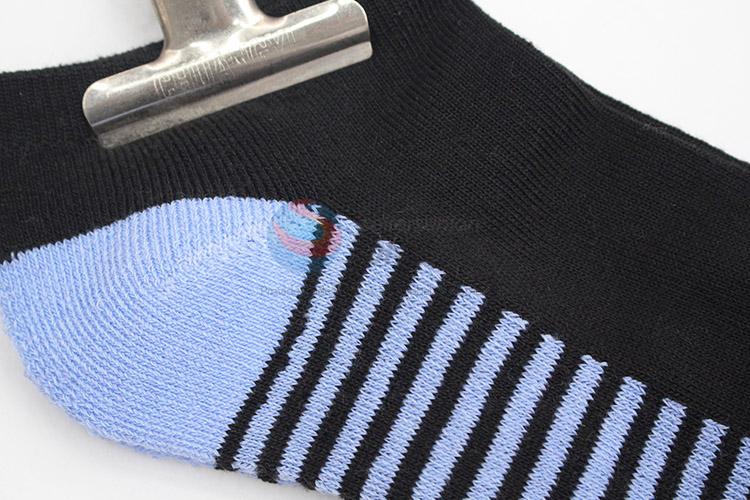 Customized direct factory striped breathable  short socks