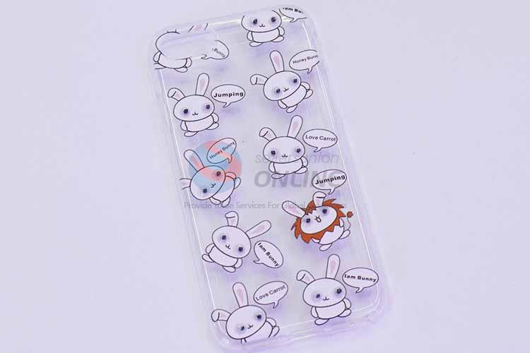 Rabbit Transparent Mobile Phone Shell Phone Case For iphone6/6 Plus