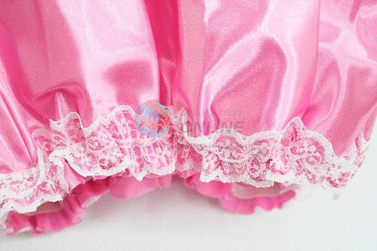 Eco-friendly Pink Color PVC Waterproof Shower Cap