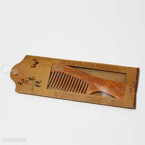 Peach Wood Comb/Portable Hair Brush with Handle