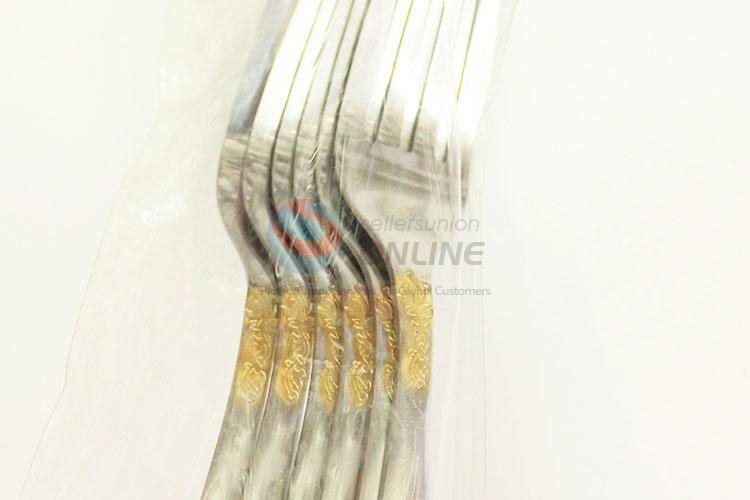 Low price cute best daily use fashion style 6pcs forks