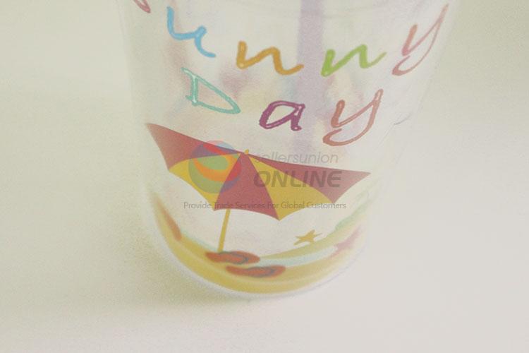 Cheap Price Plastic Cup with Straw Creative Personalized Coffee Milk Tea Cup Potable Cup