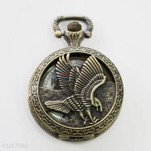 Eagle Pattern Vintage Bronze Metal Pocket Watches