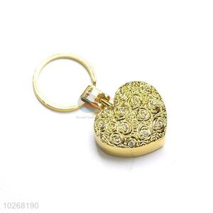 Great Golden Heart Sharped Stainless Iron USB Lighters for Sale
