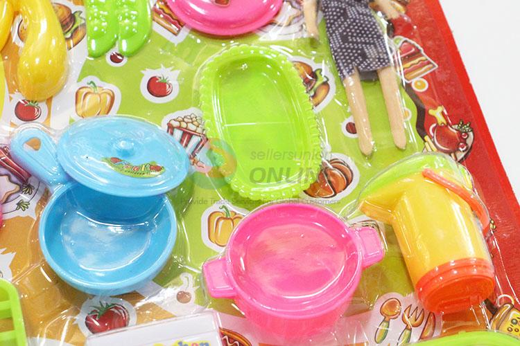 2017 Hot Preschool Educational Plastic DIY Kitchenware Toy