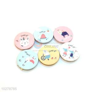 Cartoon Animal Printed Round Pocket Cosmetic Mirror for Sale