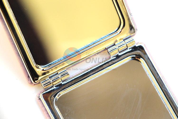 Colorful Flower Pattern Square Pocket Cosmetic Mirror for Sale