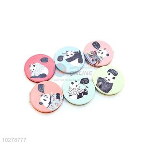 Best Selling Panda Printed Round Pocket Cosmetic Mirror for Sale