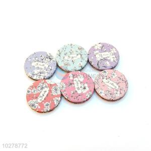 Elegant Flower Printed Round Pocket Cosmetic Mirror for Sale