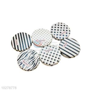 Wholesale Nice Simple Pattern Round Pocket Cosmetic Mirror for Sale