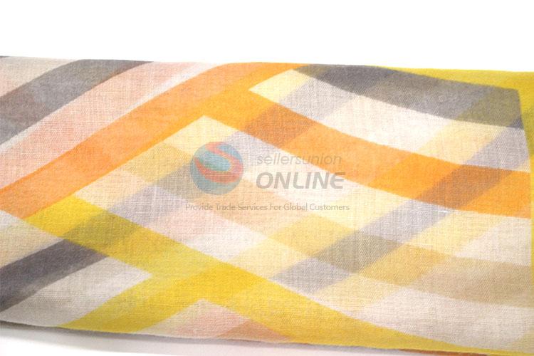 Promotional Yellow TR Cotton Scarf for Women