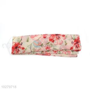 New Arrival Flower Pattern Staple Rayon Scarf for Women