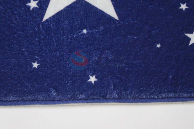 Popular Style Cheap Blue Color Star Printed Door Mat Floor Mat