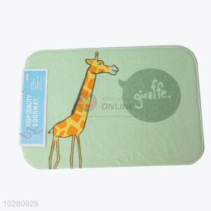 Wholesale Supplies Cartoon Giraffe Printed Door Mat