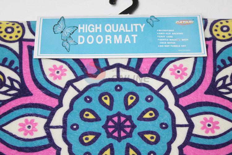 Colorful Flower Printed Rug Door Mat Floor Mat